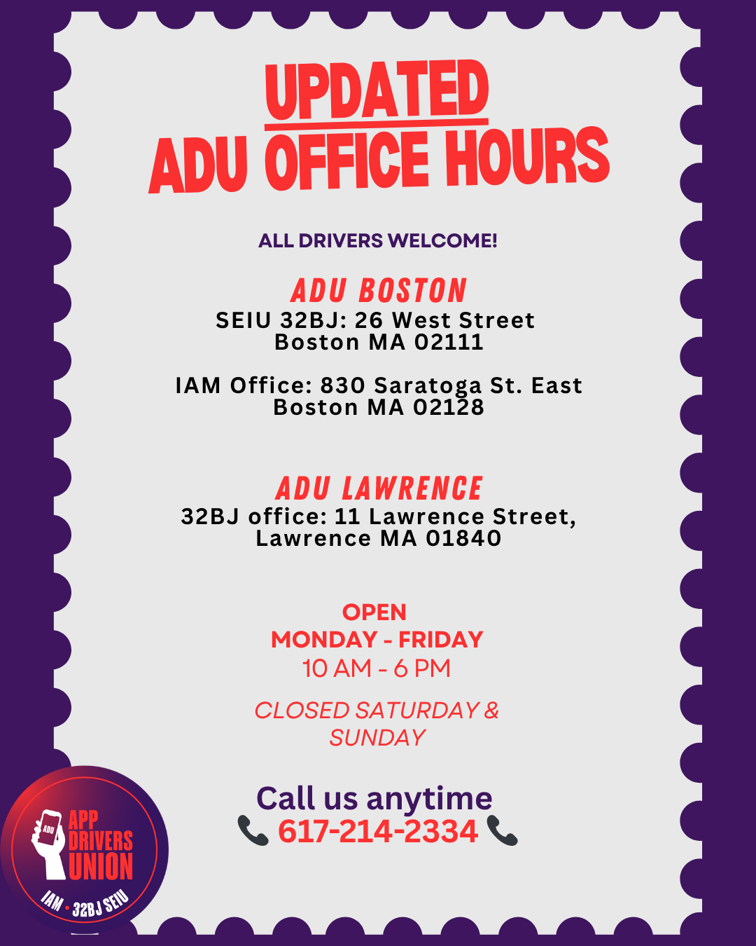 Updated April 2026 ADU office hours in Boston and Lawrence